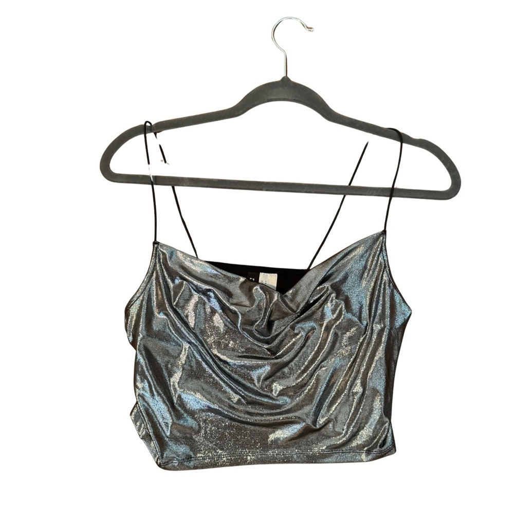 💰5/$20💵 SALE!!! H&M Metallic Silver Top